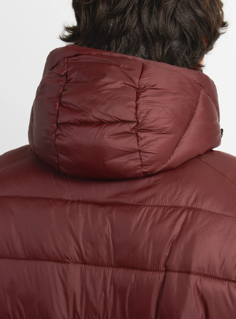 PARKA GLASSY PUFF ROJO OSCURO - 6