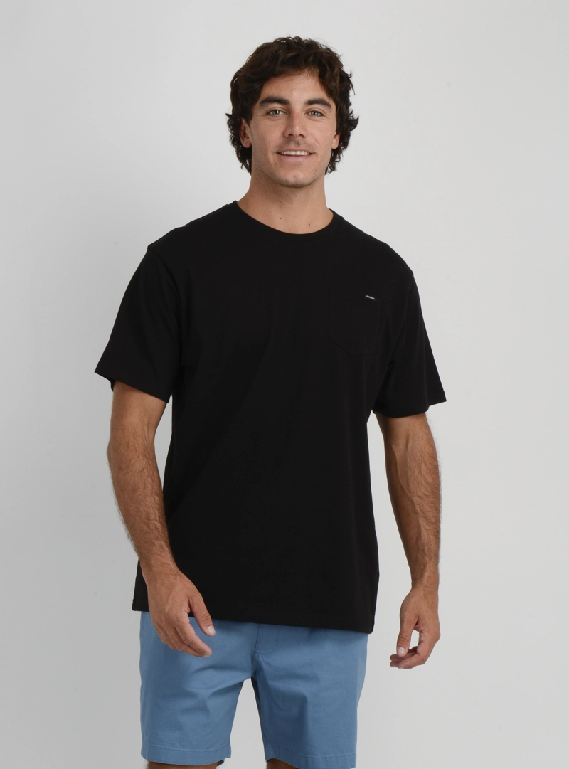 POLERA MANGA CORTA EAST CLIFF II NEGRO - 1