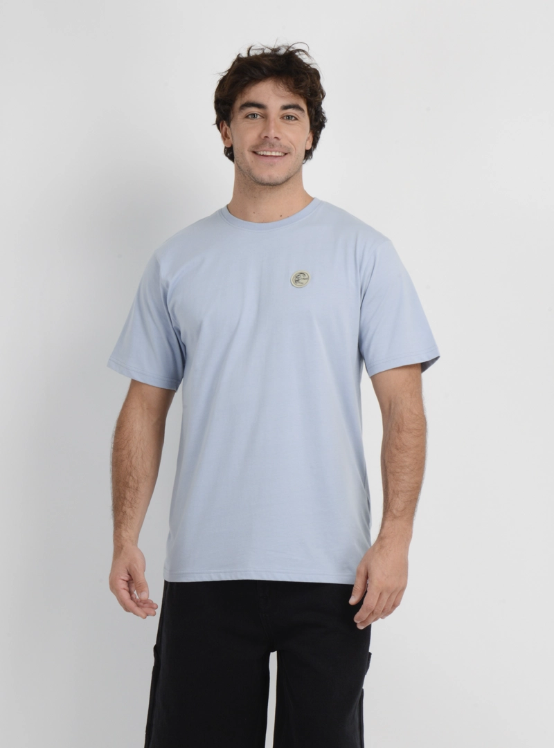 POLERA MANGA CORTA OG VINTAGE  AZUL CLARO - 1