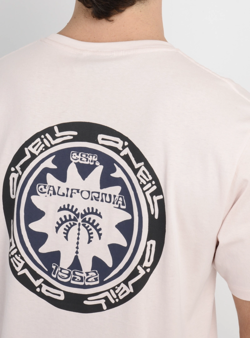 POLERA MANGA CORTA CIRCLE PALM  ROSADO CLARO - 6