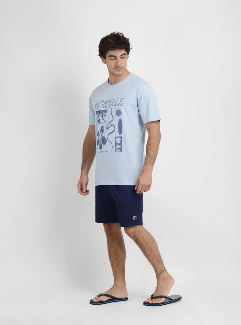 POLERA MANGA CORTA KITCHEN SINK  AZUL CLARO - 3
