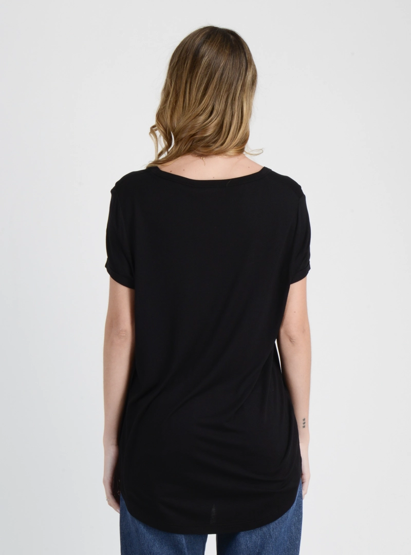 POLERA MANGA CORTA ESSENTIAL  NEGRO - 2