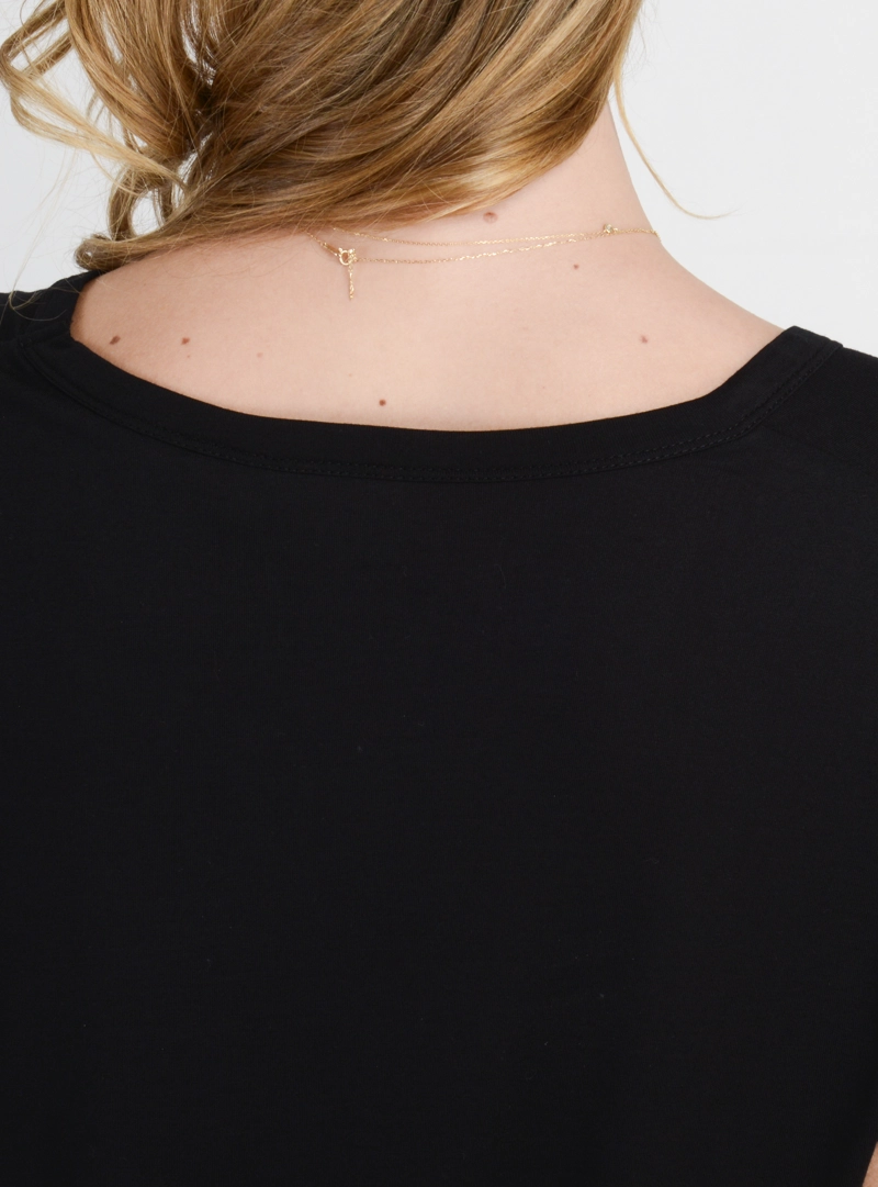 POLERA MANGA CORTA ESSENTIAL  NEGRO - 6