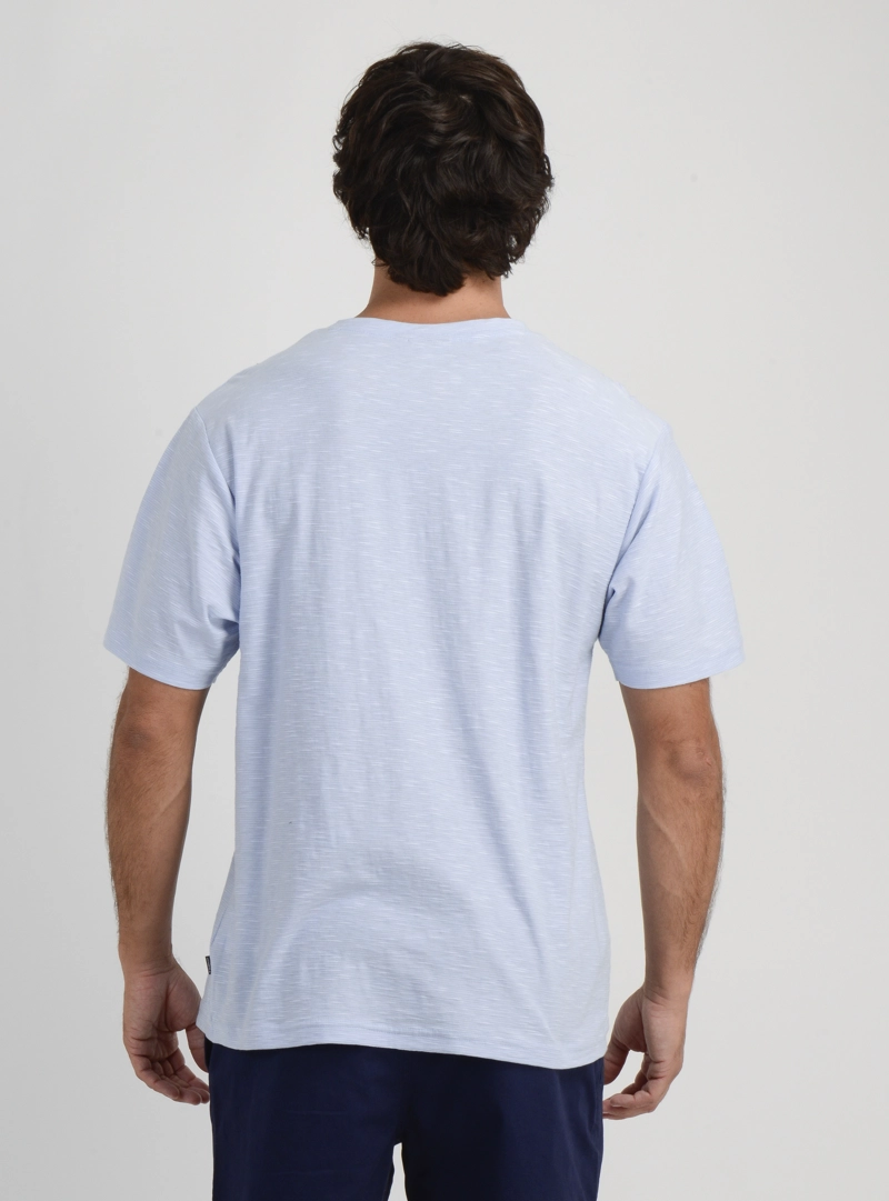 POLERA MANGA CORTA QUIVER II AZUL CLARO - 2