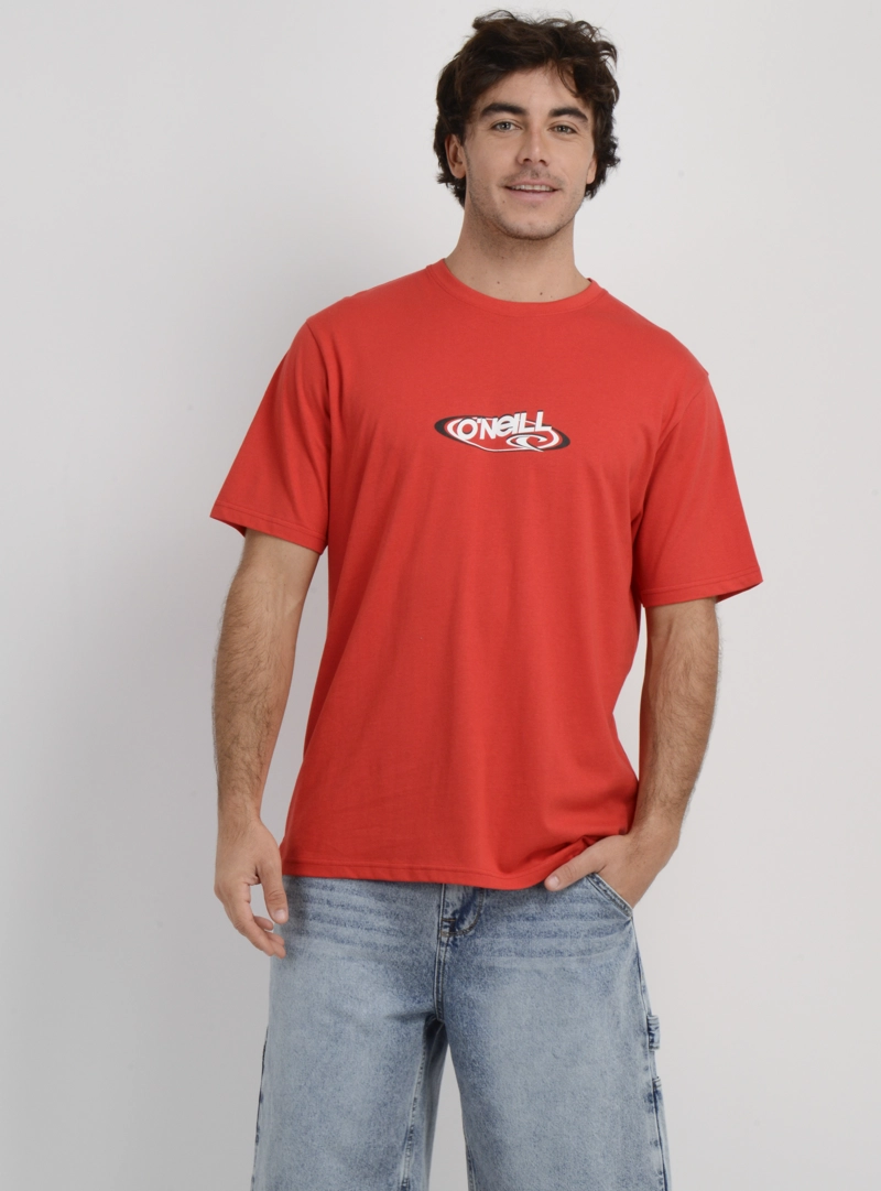 POLERA MANGA CORTA BOARD 90'S ROJO - 1