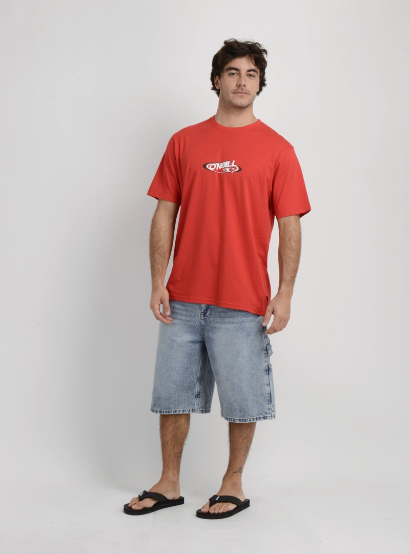 POLERA MANGA CORTA BOARD 90'S ROJO - 3