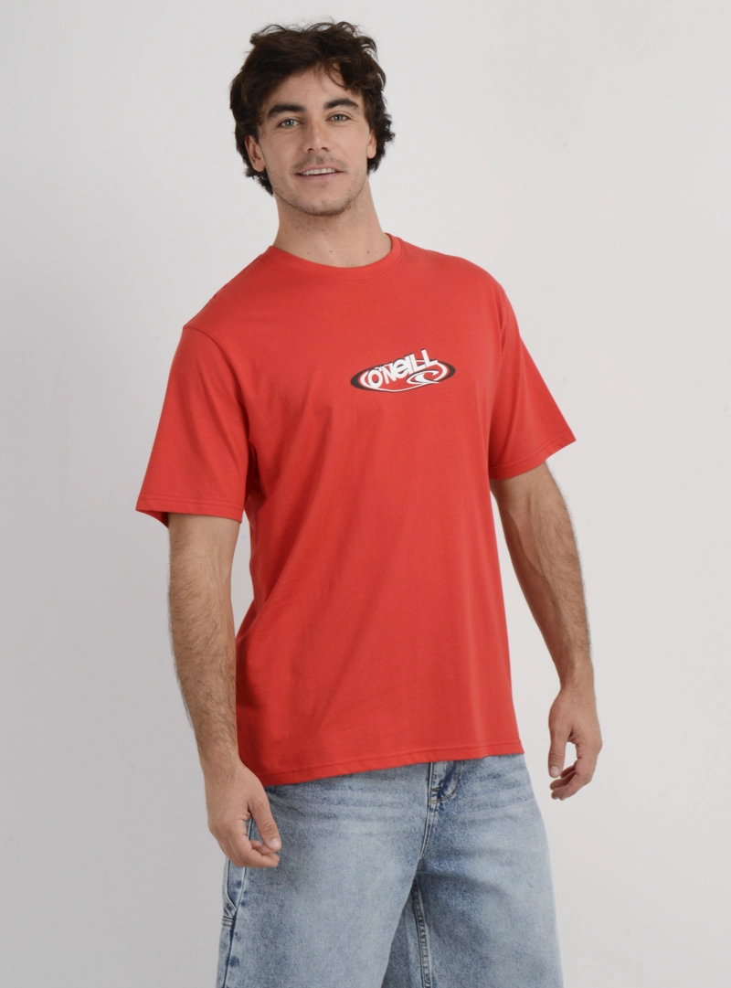 POLERA MANGA CORTA BOARD 90'S ROJO - 4