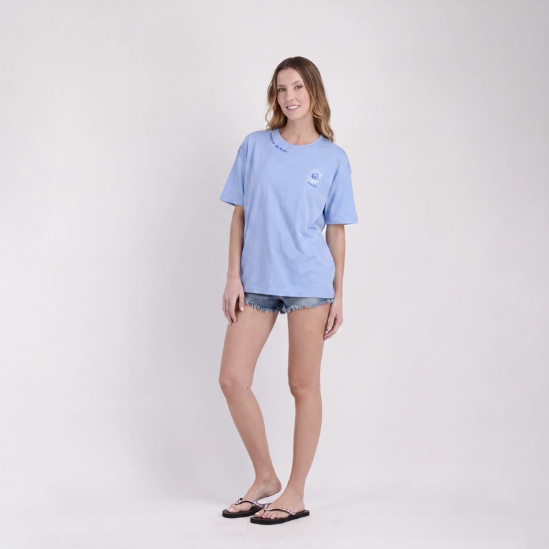 POLERA MANGA CORTA WOTW OCEANIC  AZUL - 3