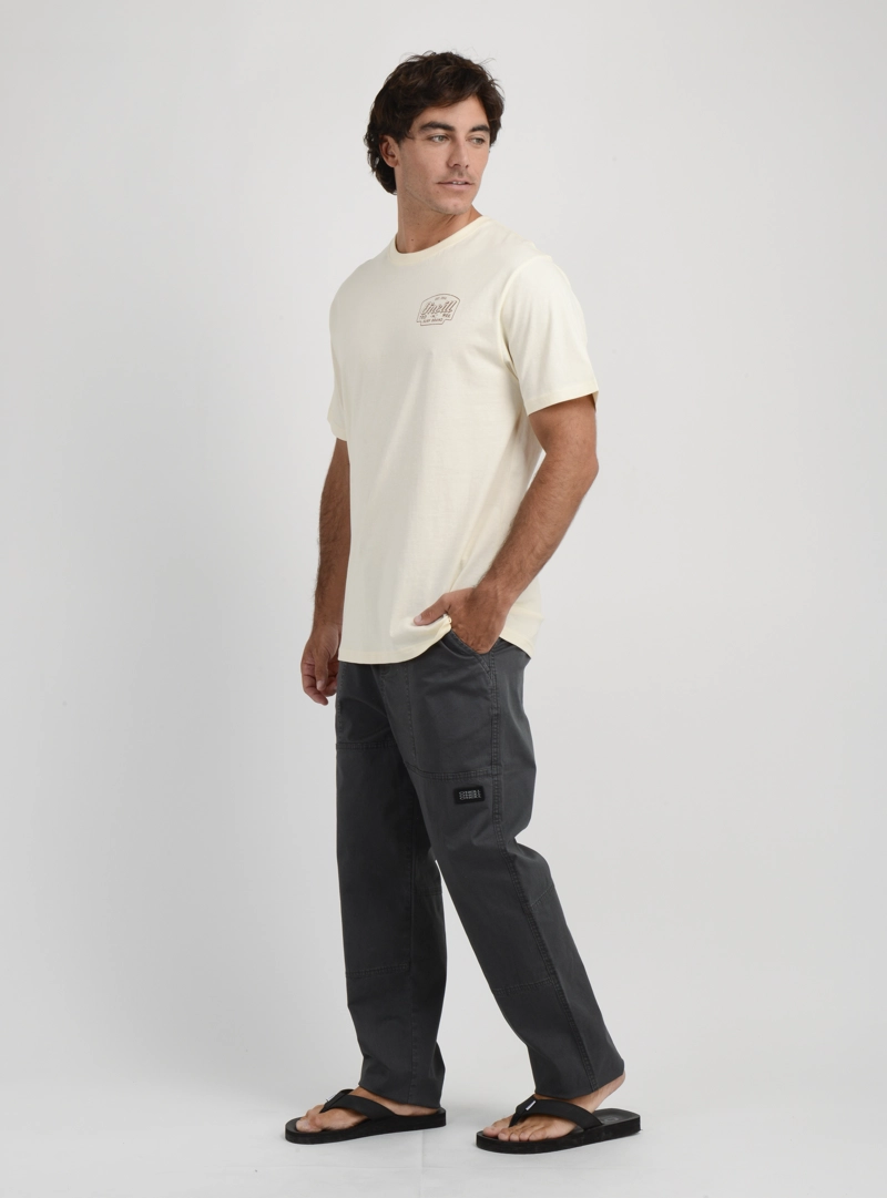 POLERA MANGA CORTA LOCK SMITH  BEIGE CLARO - 3