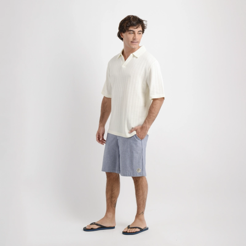 POLERA TEJIDA MANGA CORTA BODHI II BEIGE CLARO - 3