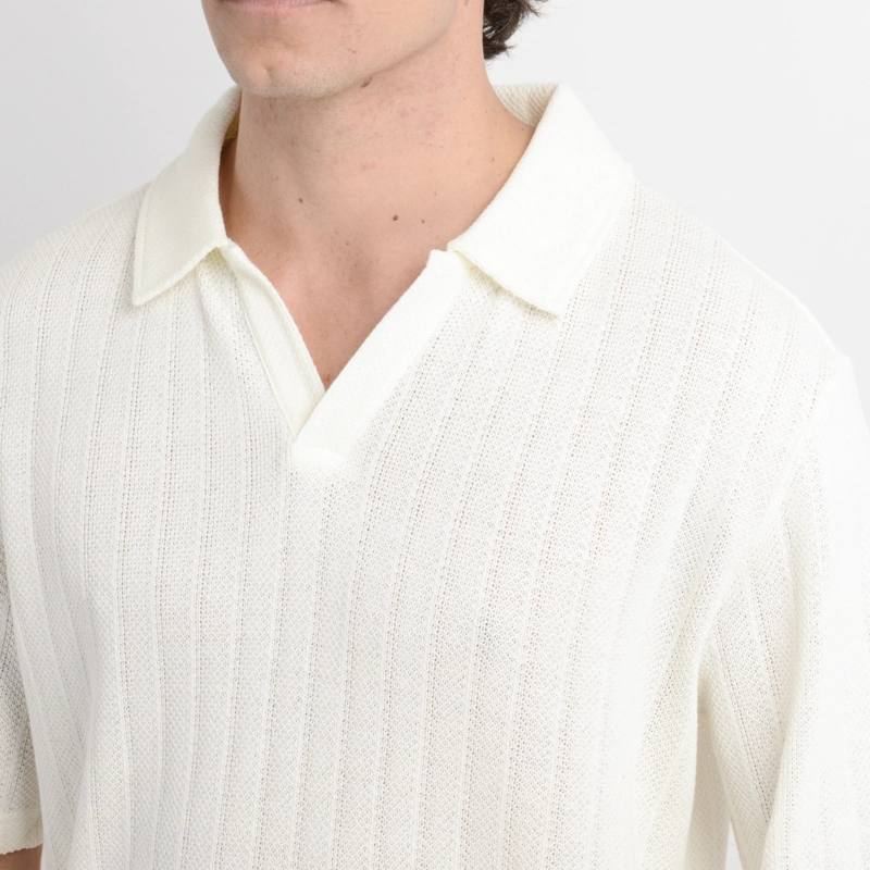 POLERA TEJIDA MANGA CORTA BODHI II BEIGE CLARO - 5