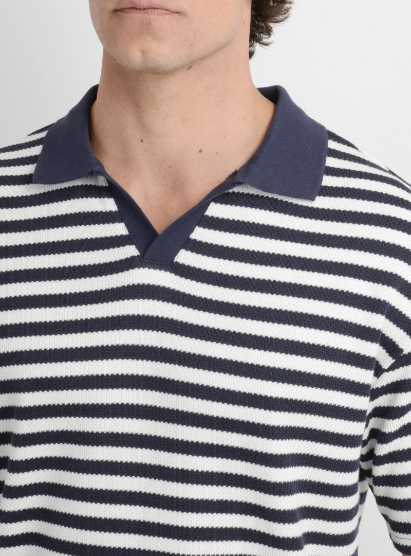 POLERA TEJIDA MANGA CORTA OG PREZLEY AZUL - 5