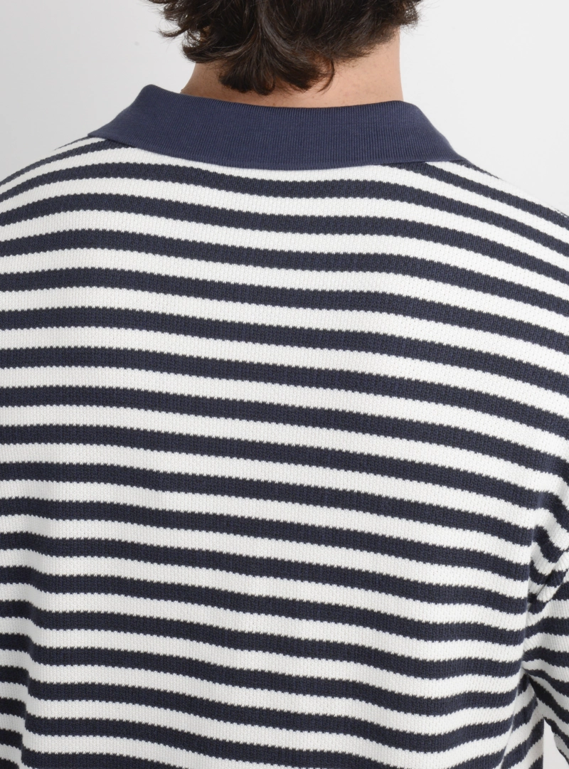 POLERA TEJIDA MANGA CORTA OG PREZLEY AZUL - 6