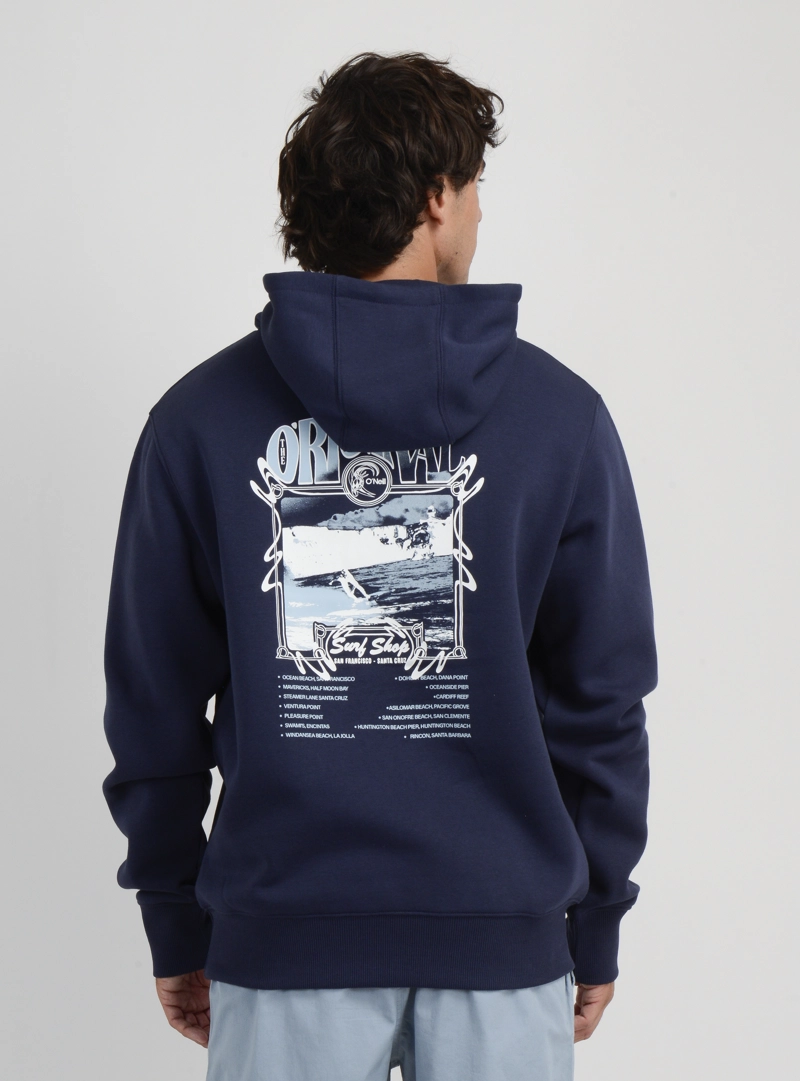 POLERON OG BEACH HOODIE  AZUL OSCURO - 2