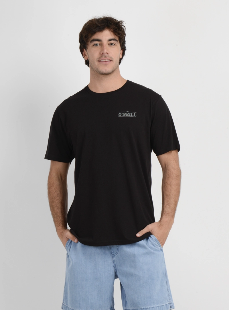 POLERA MANGA CORTA BLOCK  NEGRO - 1