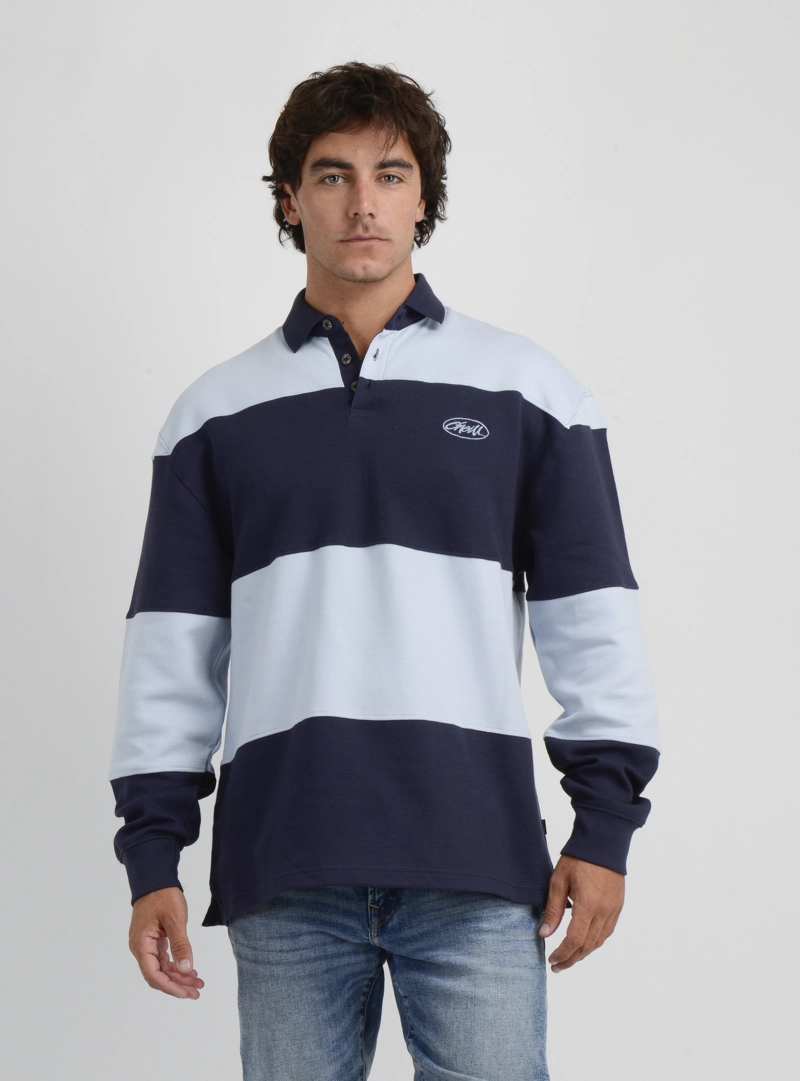 POLERA MANGA LARGA SMASHER II AZUL OSCURO - 1