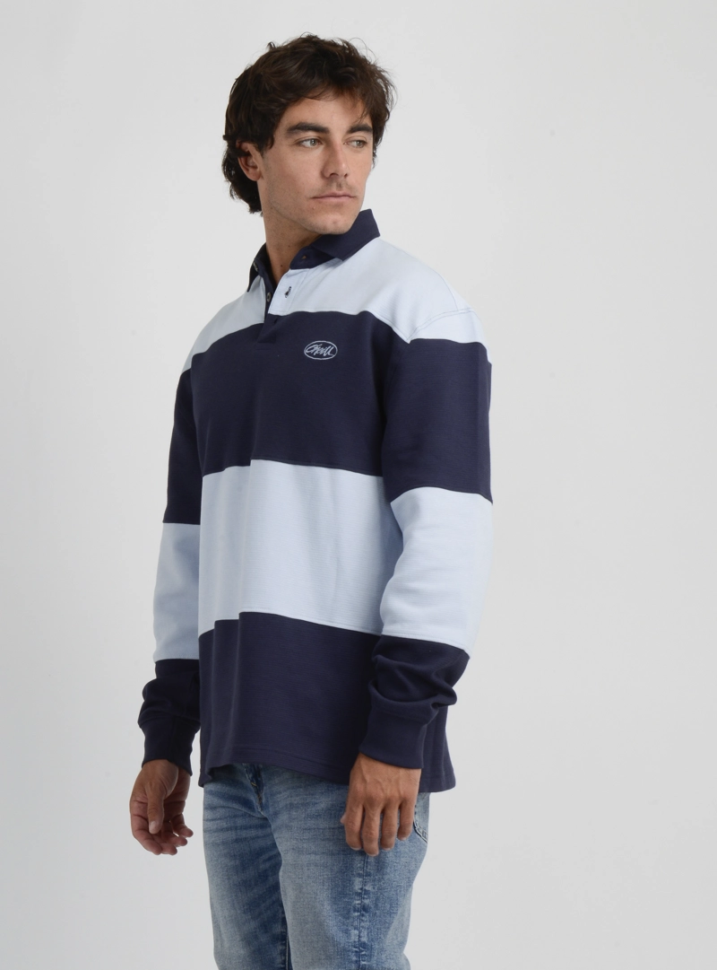 POLERA MANGA LARGA SMASHER II AZUL OSCURO - 3