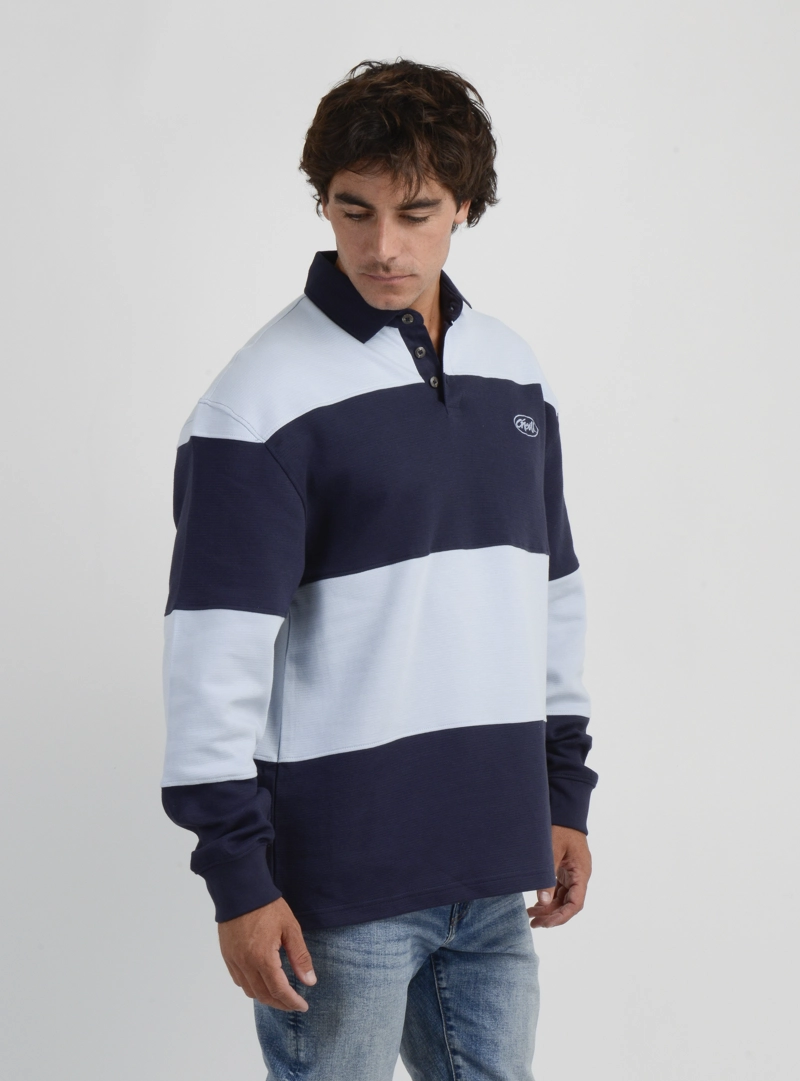 POLERA MANGA LARGA SMASHER II AZUL OSCURO - 4