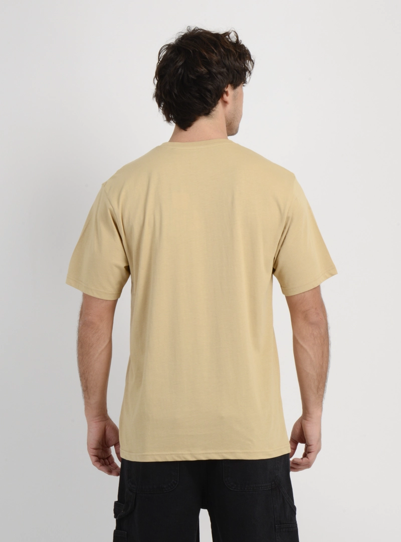 POLERA MANGA CORTA OG CIRCLE SURFER  BEIGE OSCURO - 2