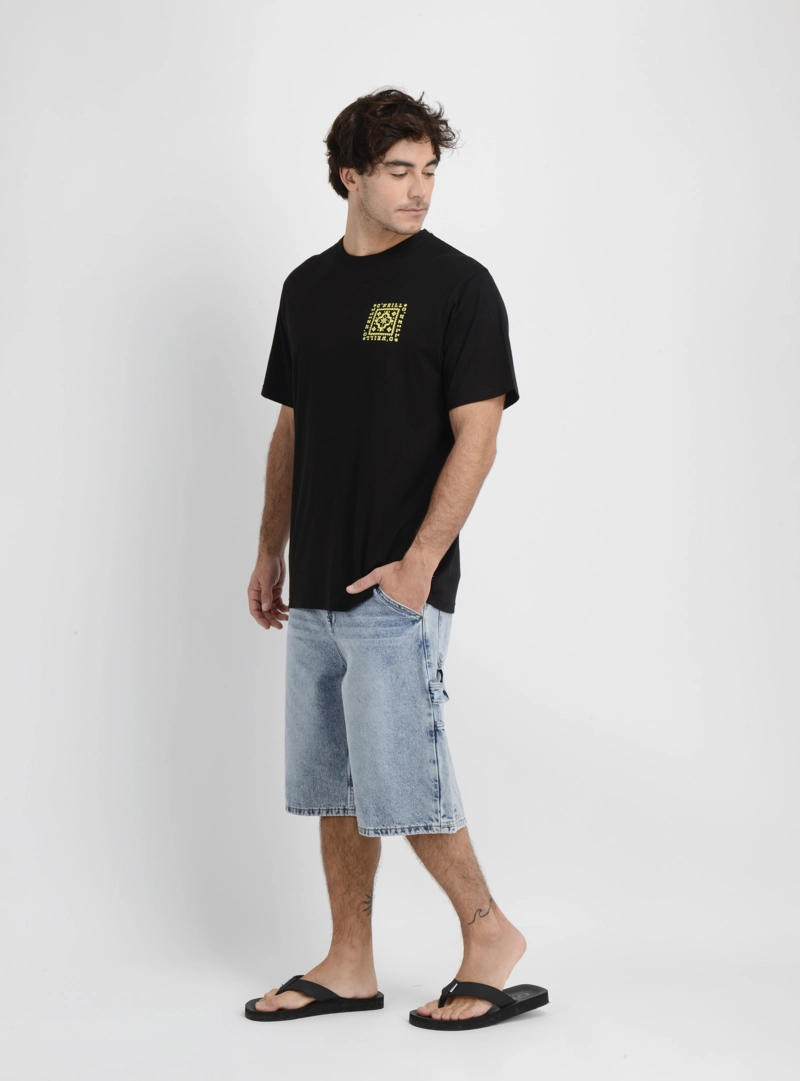 POLERA MANGA CORTA TILE  NEGRO - 3