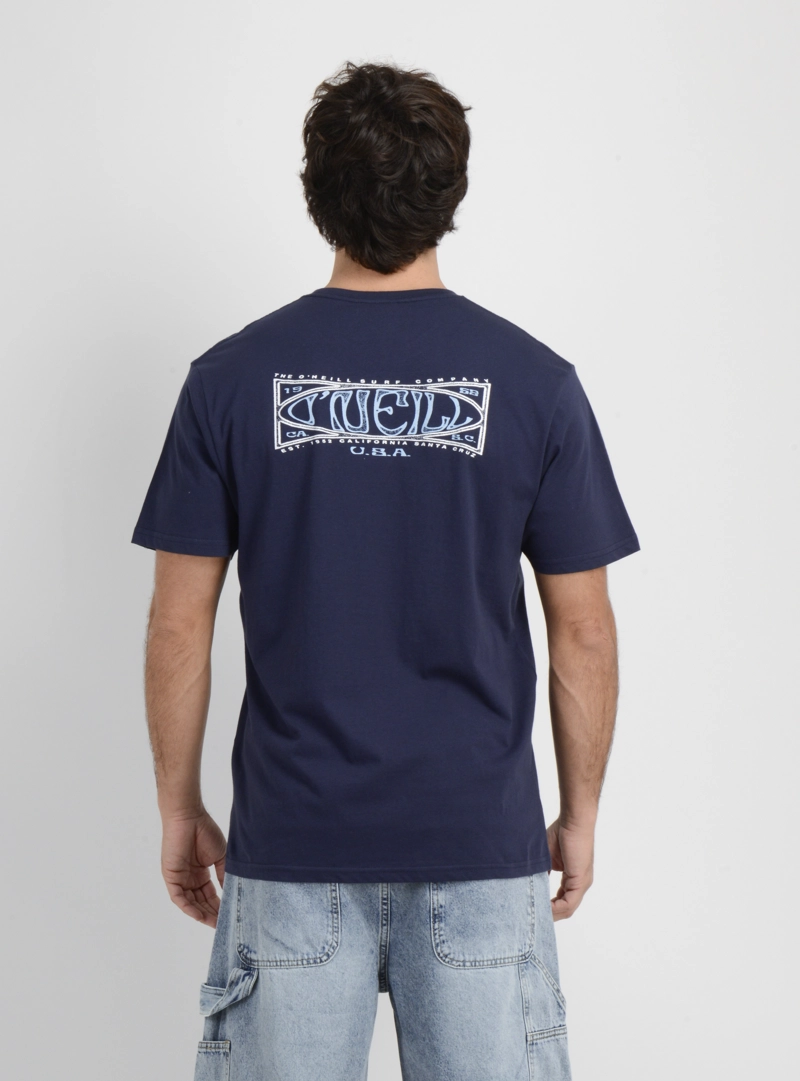 POLERA MANGA CORTA BOX BOARD  AZUL OSCURO - 2