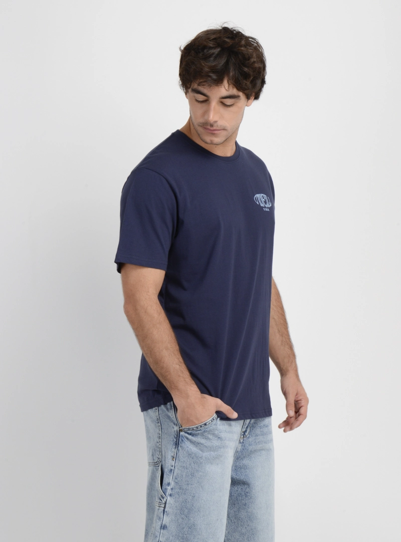 POLERA MANGA CORTA BOX BOARD  AZUL OSCURO - 4