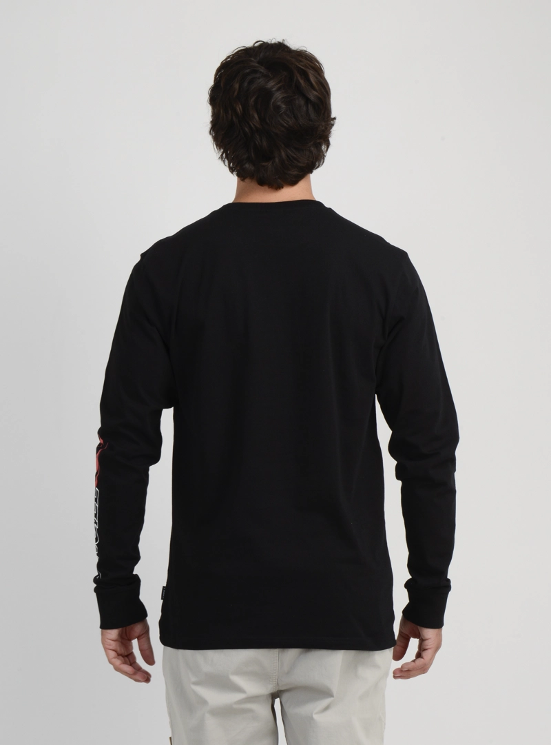POLERA MANGA LARGA ESSENTIAL 90'S NEGRO - 2