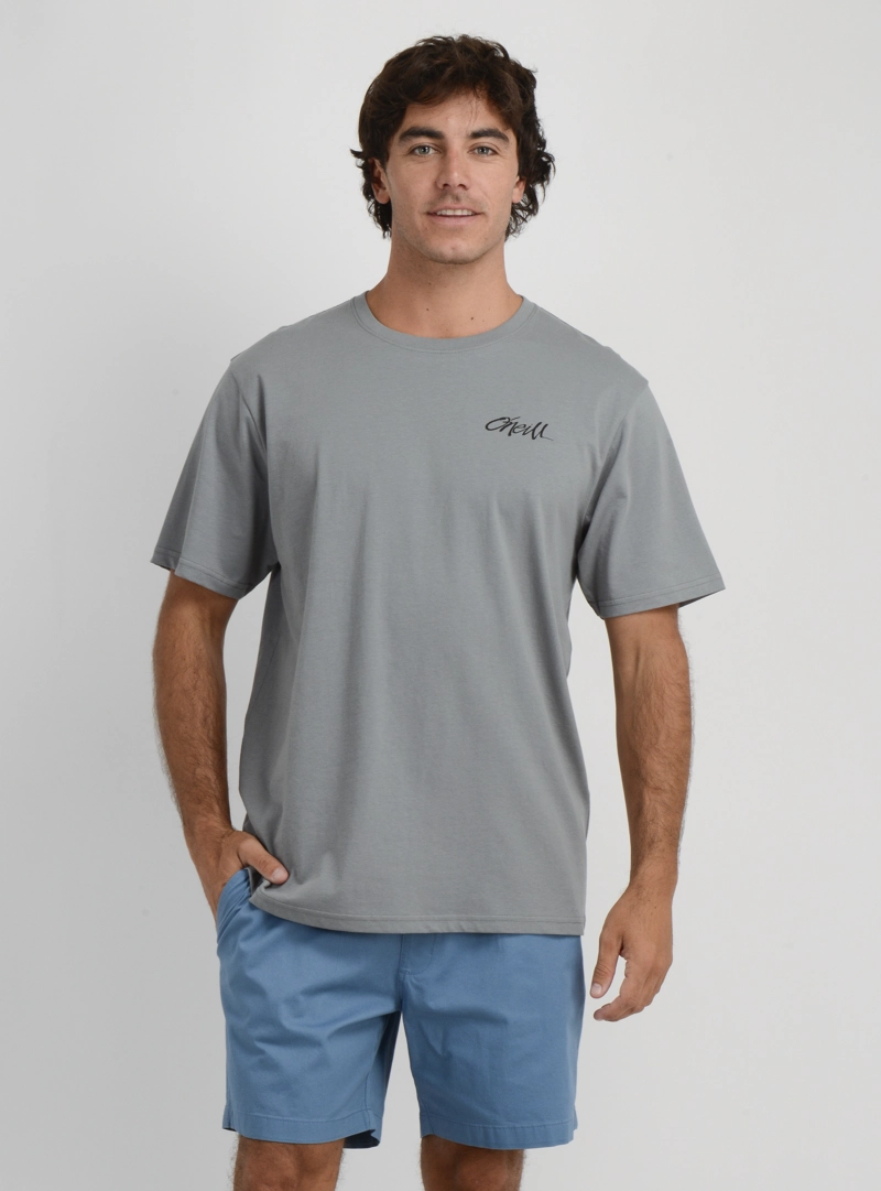 POLERA MANGA CORTA KEYS GRIS OSCURO - 1