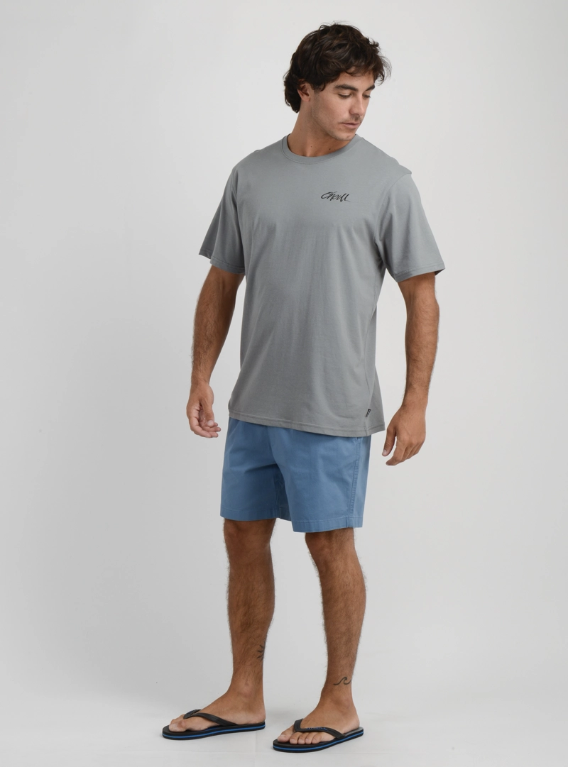 POLERA MANGA CORTA KEYS GRIS OSCURO - 3