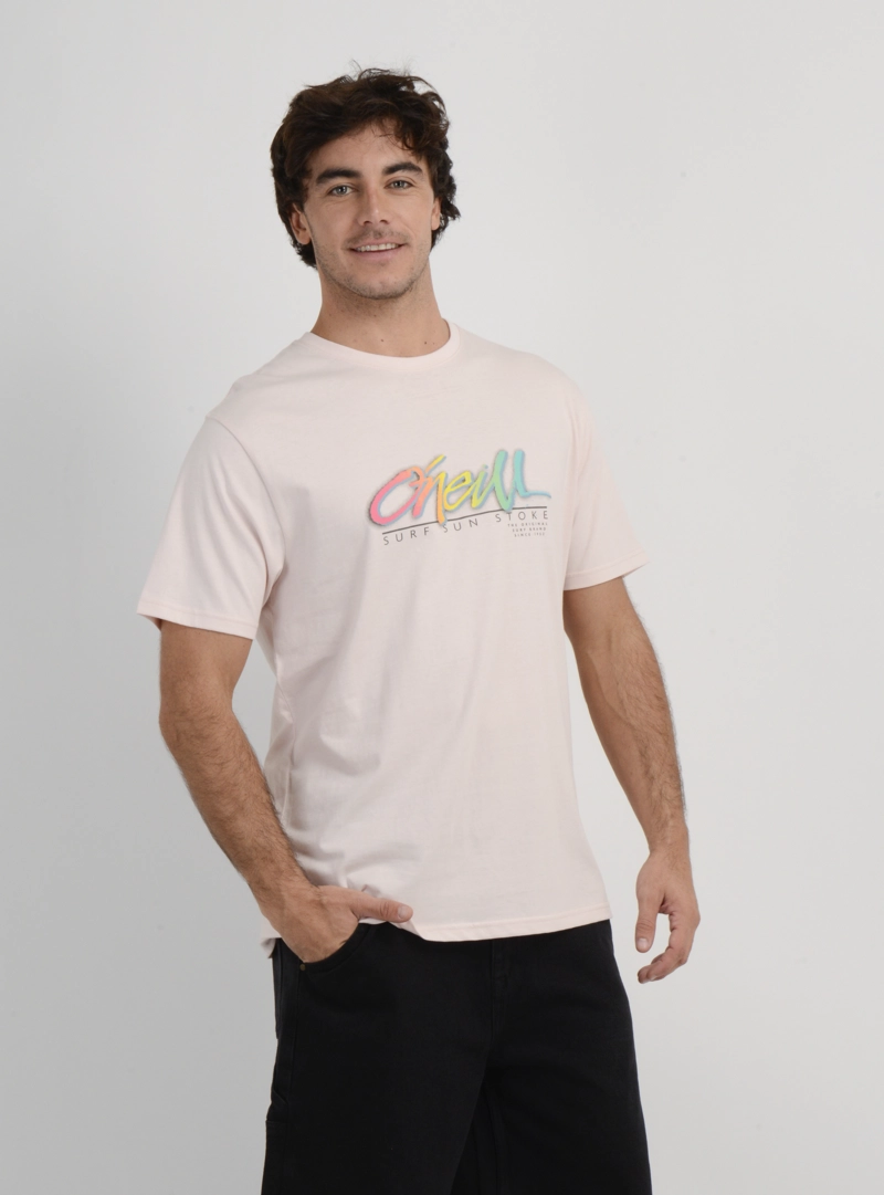 POLERA MANGA CORTA KEYS FL  ROSADO CLARO - 4