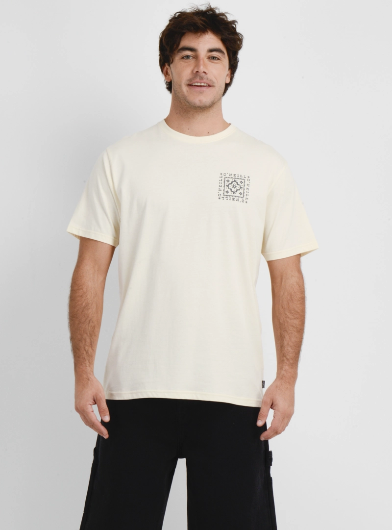 POLERA MANGA CORTA TILE  BEIGE CLARO - 1