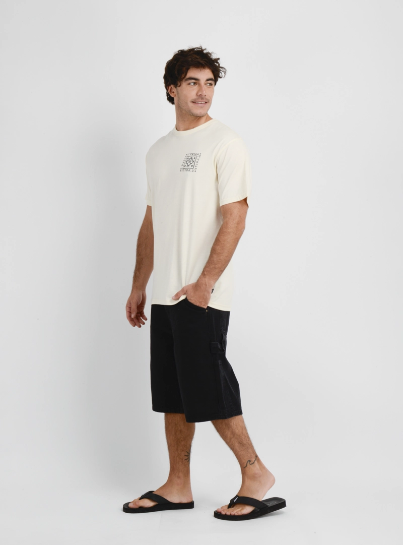 POLERA MANGA CORTA TILE  BEIGE CLARO - 3