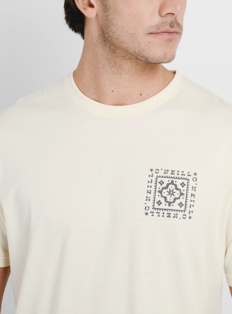 POLERA MANGA CORTA TILE  BEIGE CLARO - 5