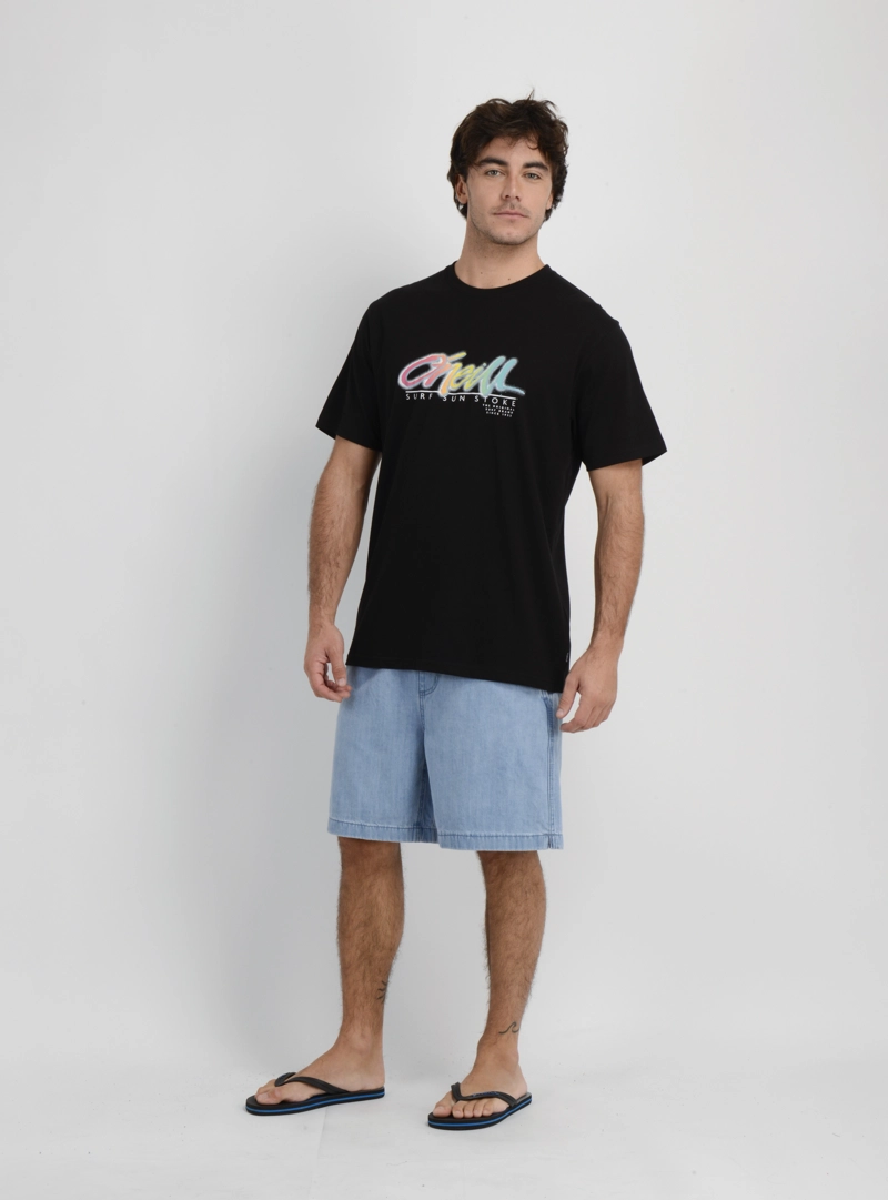 POLERA MANGA CORTA KEYS FL  NEGRO - 3