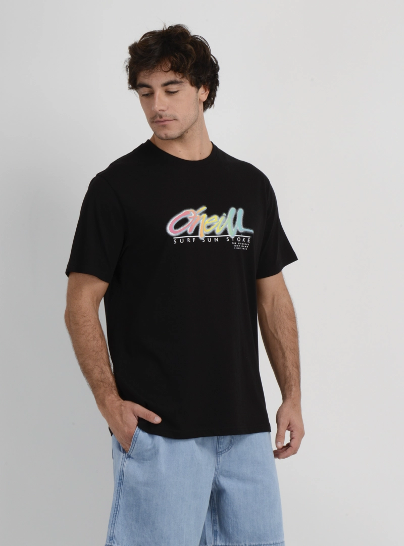 POLERA MANGA CORTA KEYS FL  NEGRO - 4