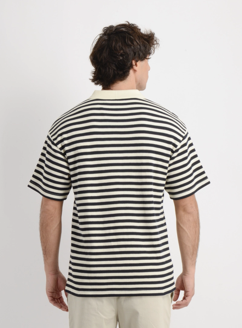 POLERA TEJIDA MANGA CORTA OG PREZLEY BEIGE CLARO - 2