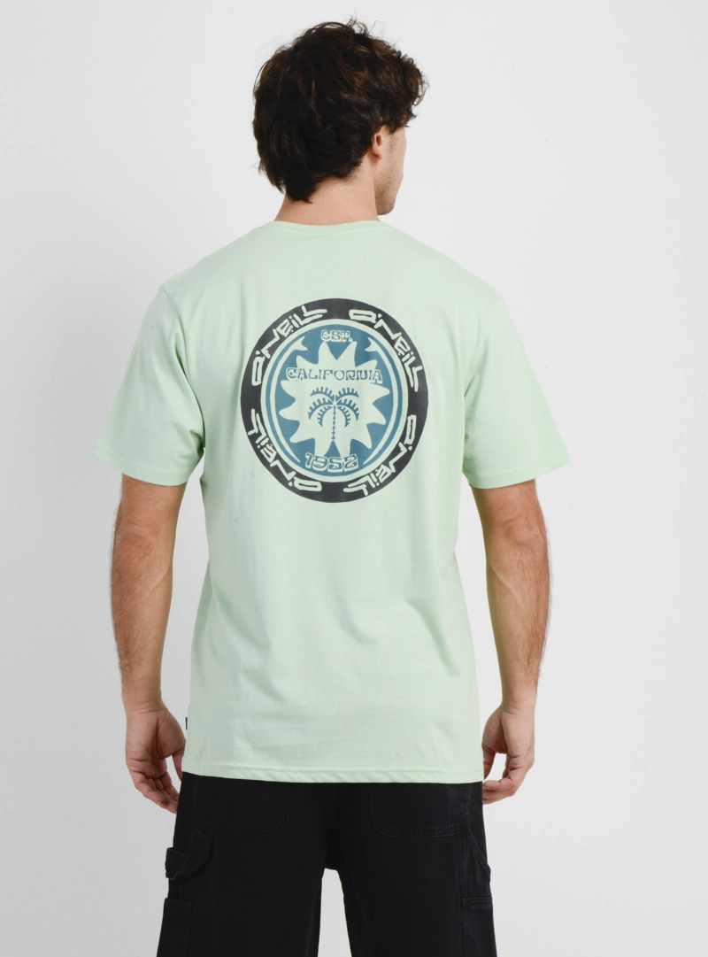 POLERA MANGA CORTA CIRCLE PALM  VERDE CLARO - 2