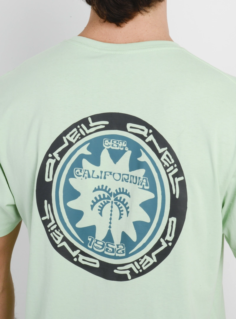 POLERA MANGA CORTA CIRCLE PALM  VERDE CLARO - 6