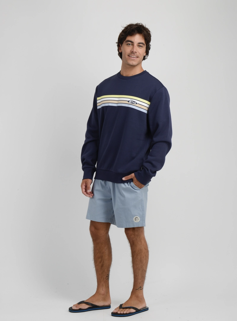 POLERON OG STRIPE CREW AZUL OSCURO - 3