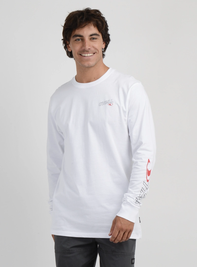 POLERA MANGA LARGA ESSENTIAL 90'S BLANCO - 1