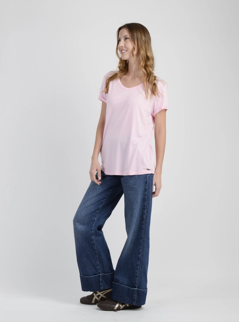 POLERA MANGA CORTA ESSENTIAL  ROSADO CLARO - 3