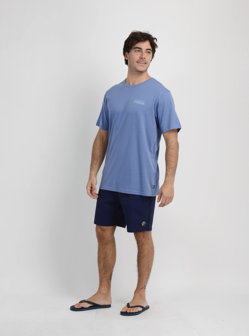 POLERA MANGA CORTA BLOCK  AZUL - 3