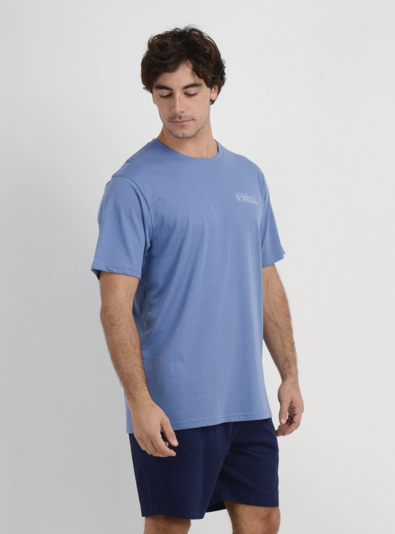 POLERA MANGA CORTA BLOCK  AZUL - 4