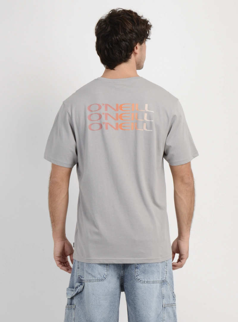 POLERA MANGA CORTA TRIPLE STACK  GRIS CLARO - 2