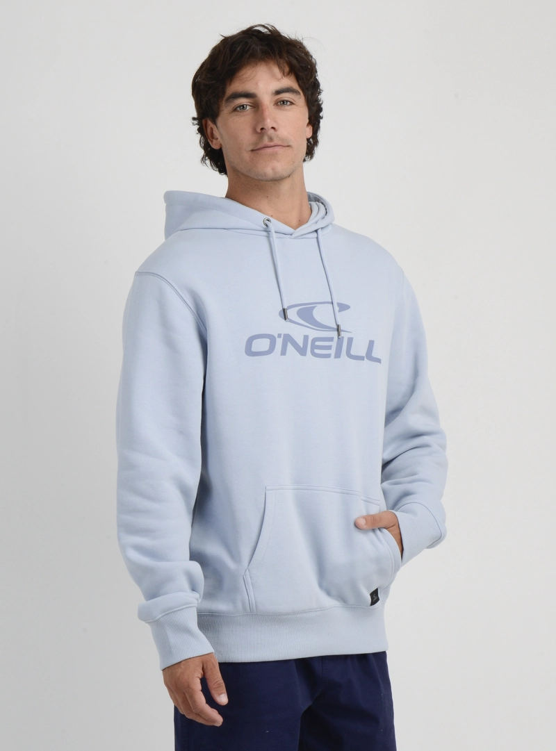 POLERON LOGO HOODIE II AZUL CLARO - 4