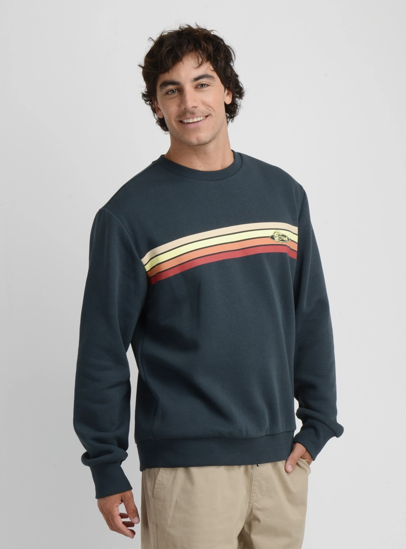 POLERON OG STRIPE CREW VERDE OSCURO - 4