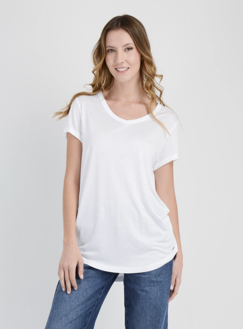 POLERA MANGA CORTA ESSENTIAL III BLANCO - 1