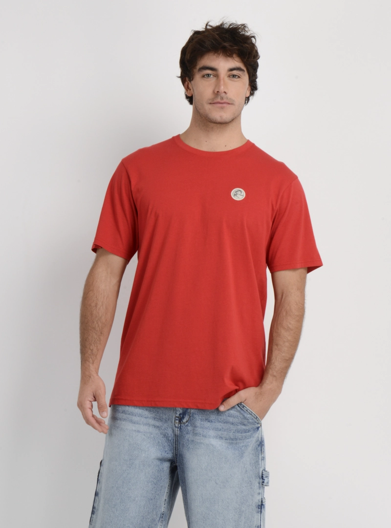 POLERA MANGA CORTA OG BADGE  ROJO - 1
