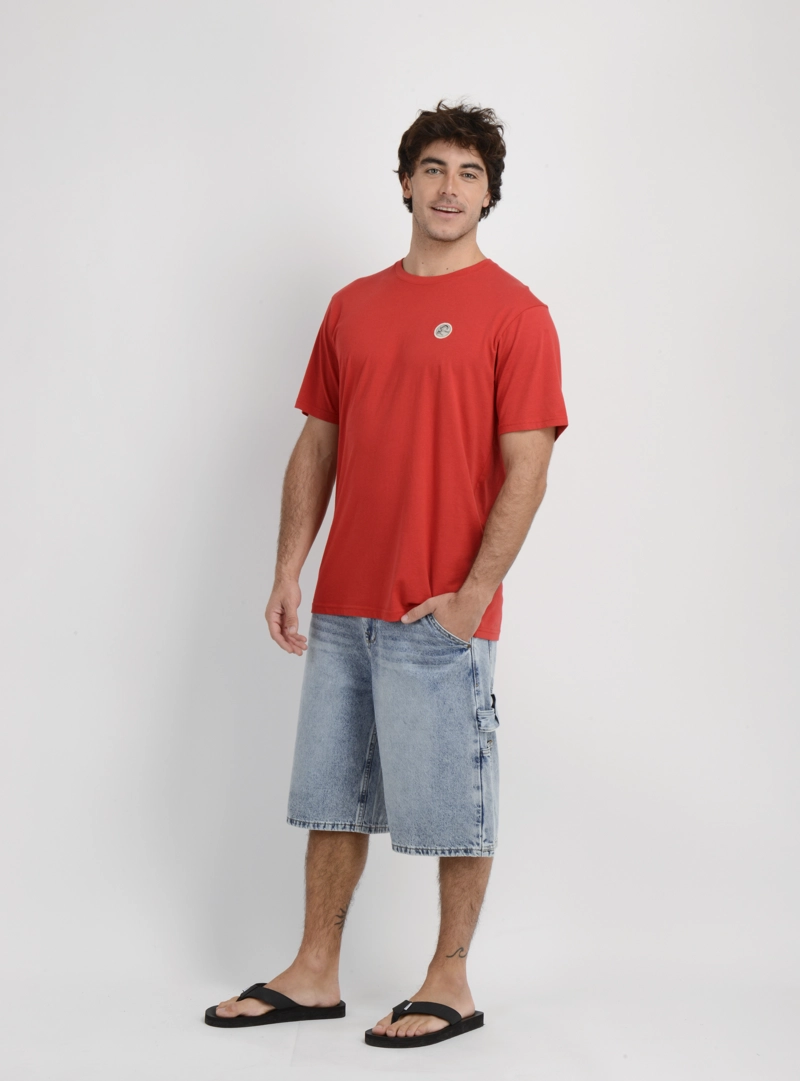 POLERA MANGA CORTA OG BADGE  ROJO - 3