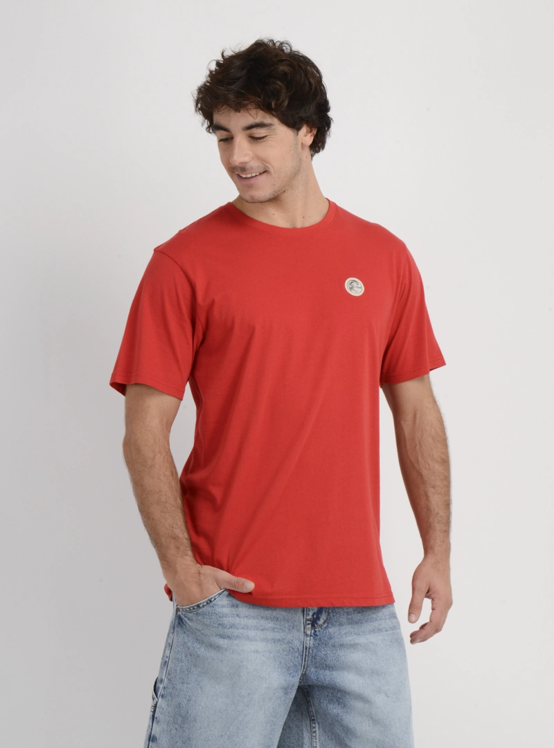POLERA MANGA CORTA OG BADGE  ROJO - 4